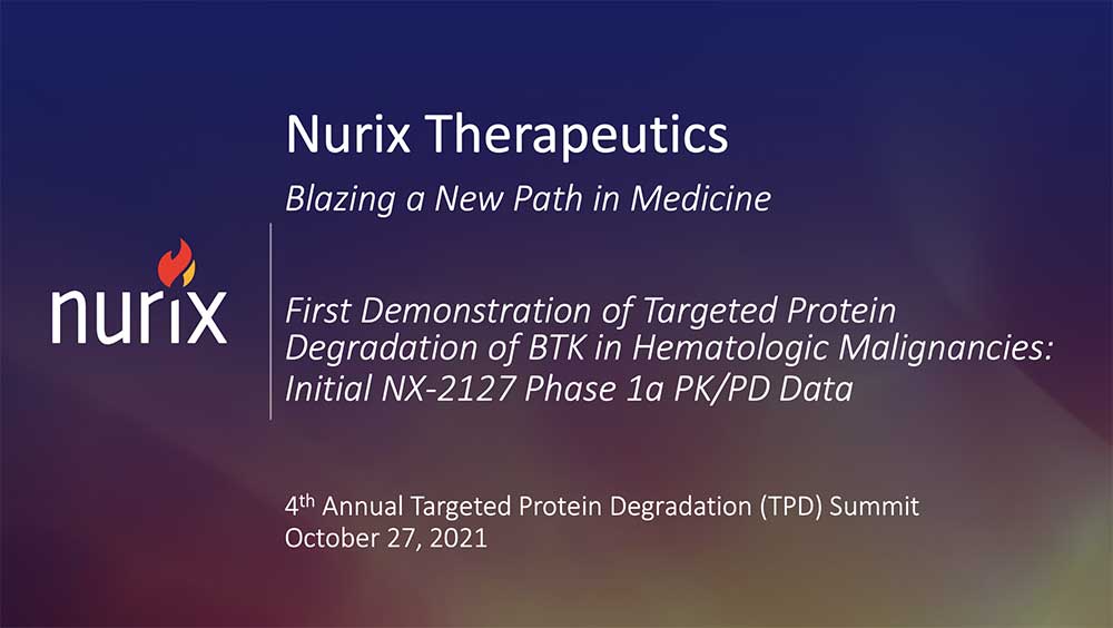 First-Demonstration-of-Targeted-Protein-Degradation-of-BTK-in-Hematologic-MalignanciesInitial-NX-2127-Phase-1a-PK-PD-Data-Thumb