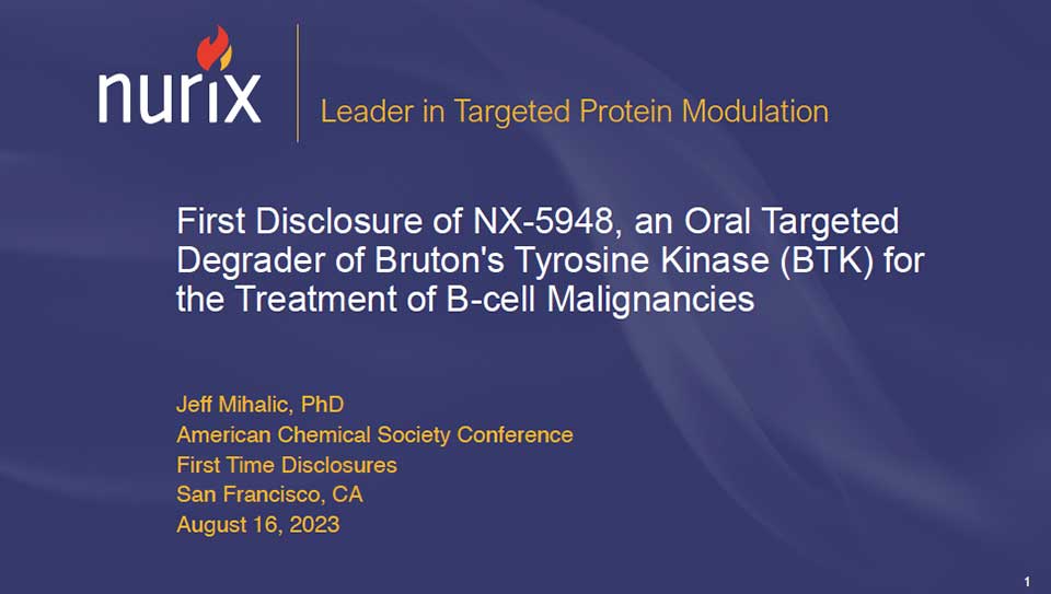 First-Disclosure-of-NX-5948,-an-Oral-Targeted-Degrader-of-Bruton's-Tyrosine-Kinase-(BTK)-for-the-Treatment-of-B-cell-Malignancies-thbuymb