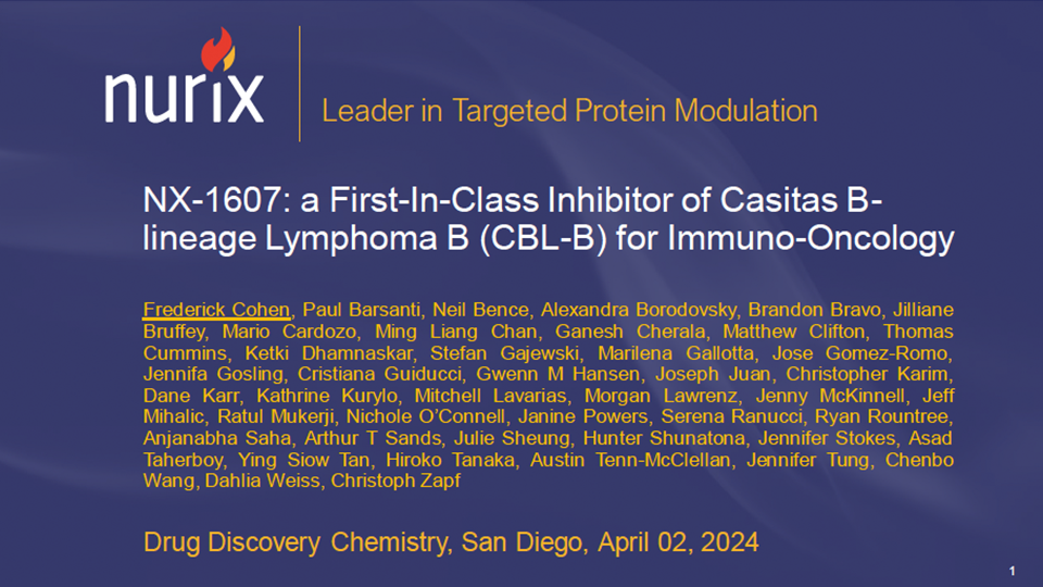 NX-1607--a-First-In-Class-Inhibitor-of-Casitas-B-lineage-Lymphoma-B-(CBL-B)-for-Immuno-Oncology-thumb